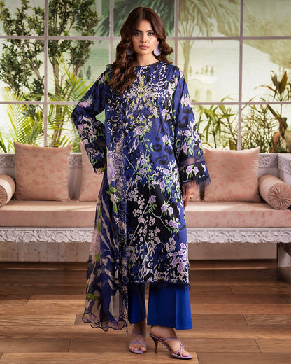 GullJee Rang Pasand | Embroidered Printed Lawn | Design 12
