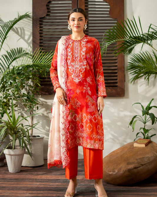 GullJee Rang Pasand | Embroidered Lawn | Design 12