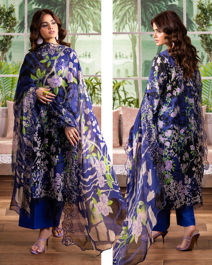 GullJee Rang Pasand | Embroidered Printed Lawn | Design 12