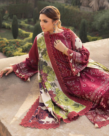 GullJee Shah Bano | Embroidered Linen | Design 12
