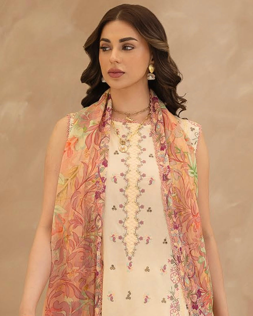 GullJee Sitara Noor | Embroidered Lawn | Design 12