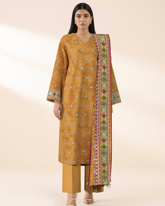 Sapphire | Printed Lawn 3pc | Design 13125