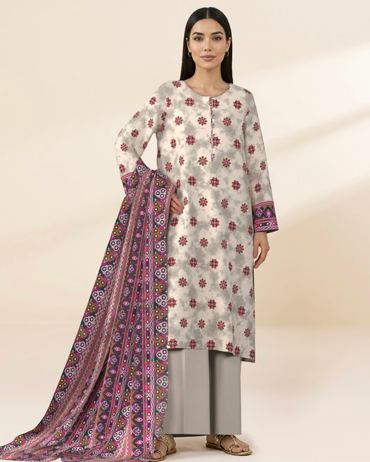 Sapphire | Printed Lawn 3pc | Design 13130