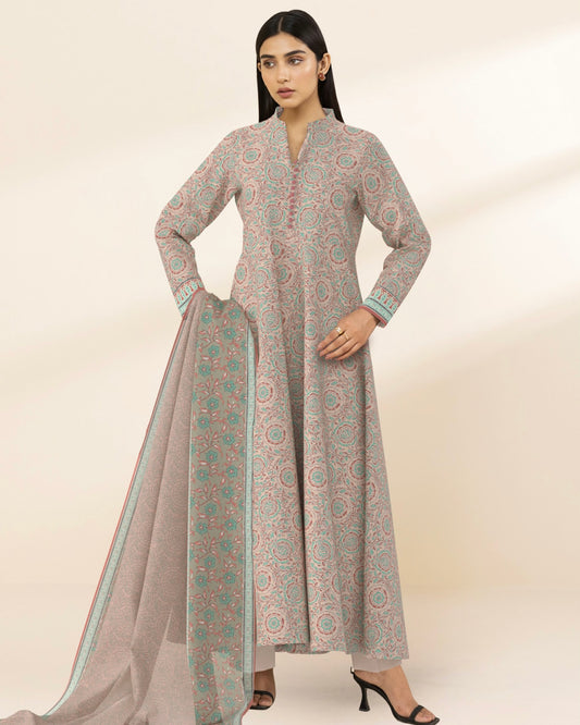 Sapphire | Printed Lawn 3pc | Design 14134