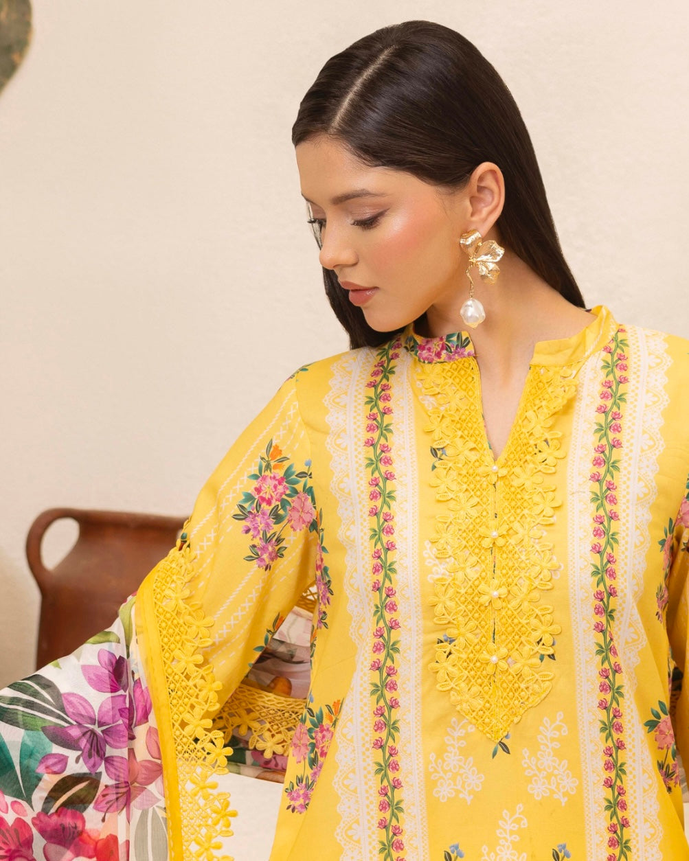 Naqsh | Fusion | 3pc Printed Lawn | Design 141