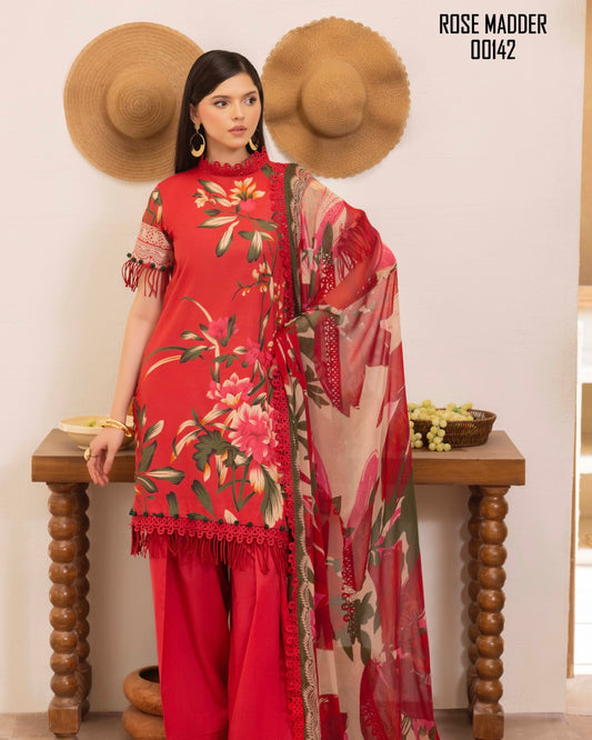 Naqsh | Fusion | 3pc Printed Lawn | Design 142