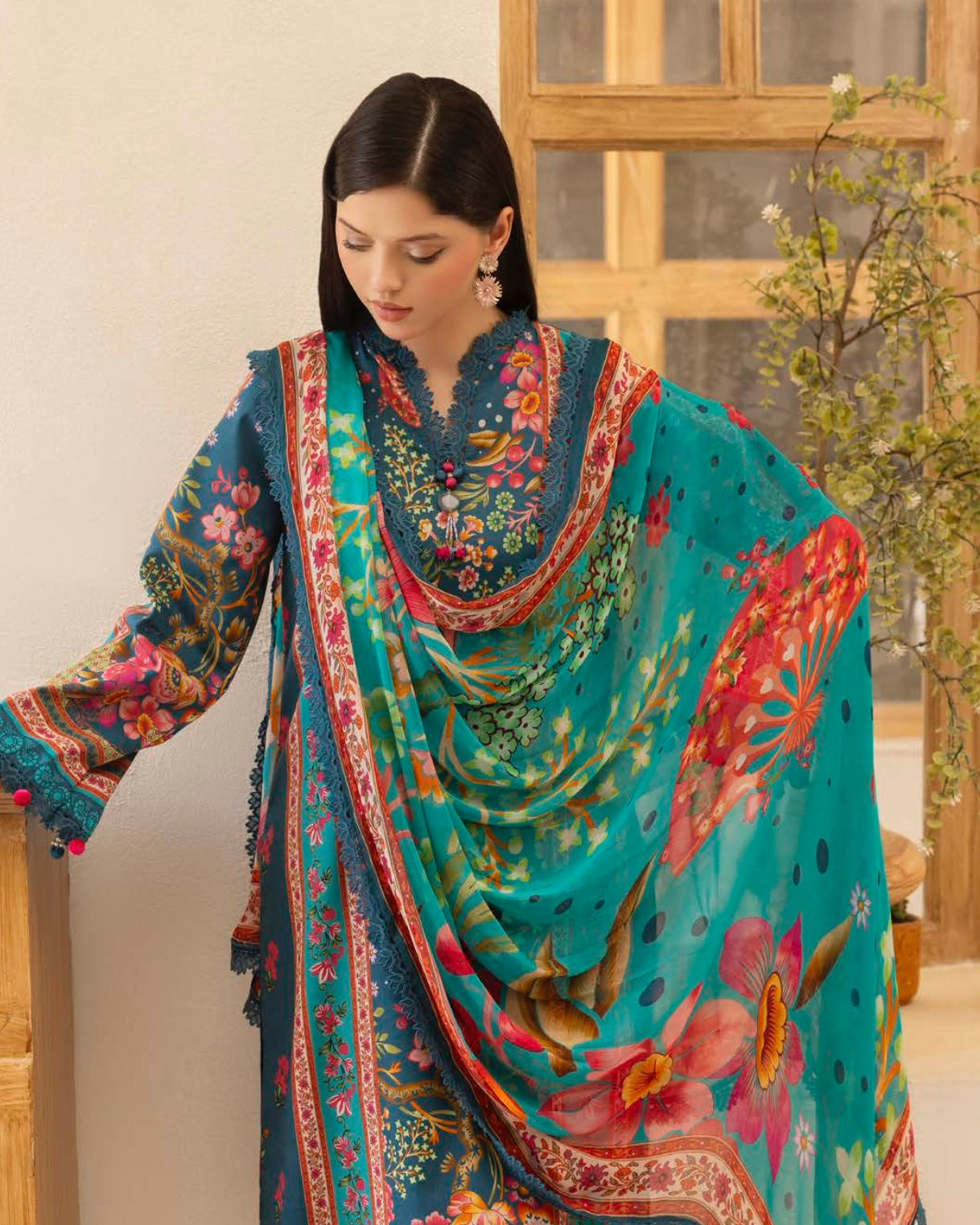 Naqsh | Fusion | 3pc Printed Lawn | Design 143