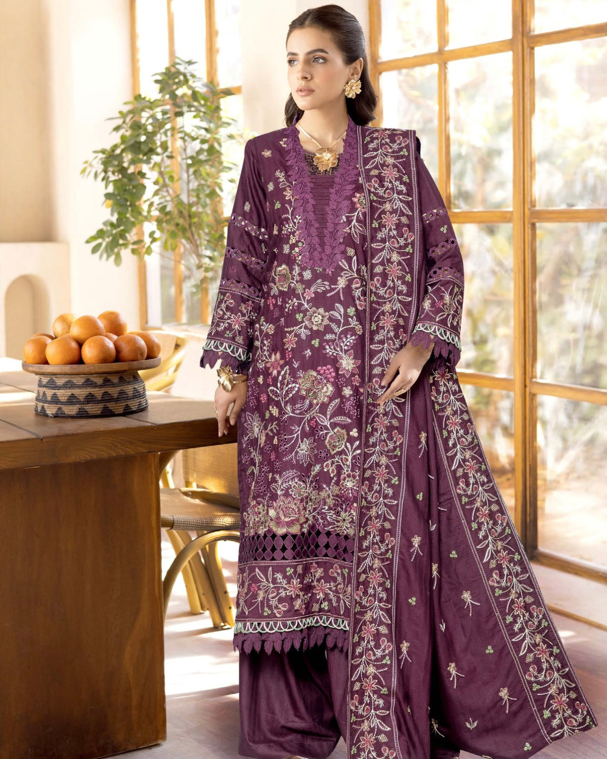 Johra Celeste | Embroidered Winter | Design 1444