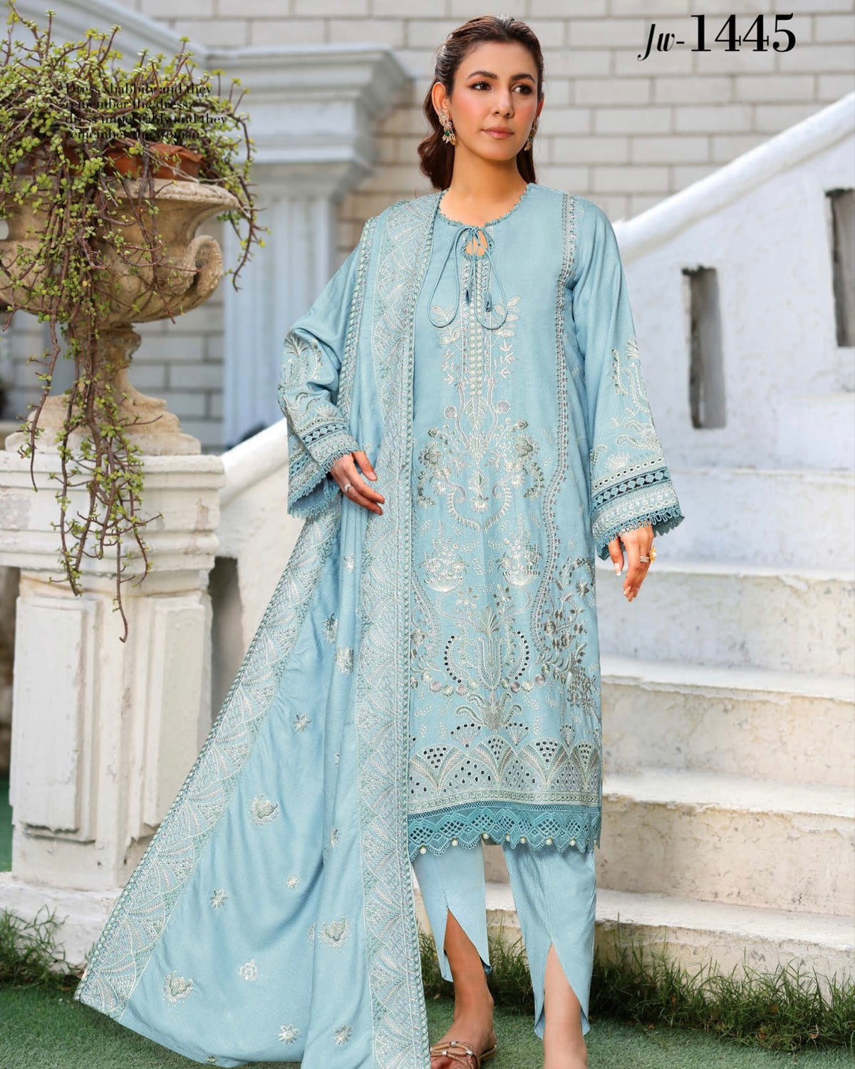 Johra Celeste | Embroidered Winter | Design 1445