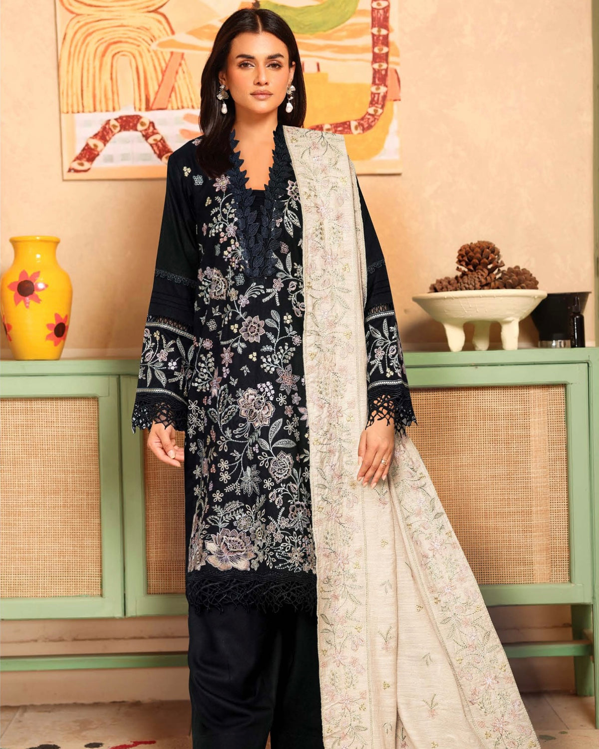 Johra Celeste | Embroidered Winter | Design 1446