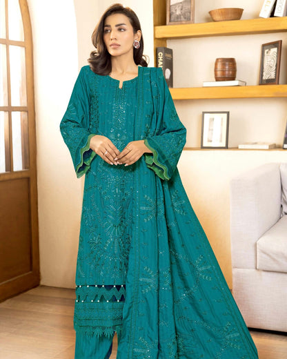 Johra Celeste | Embroidered Winter | Design 1447