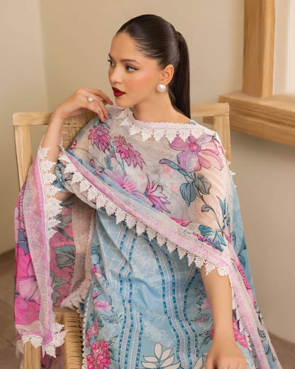 Naqsh | Fusion | 3pc Printed Lawn | Design 144