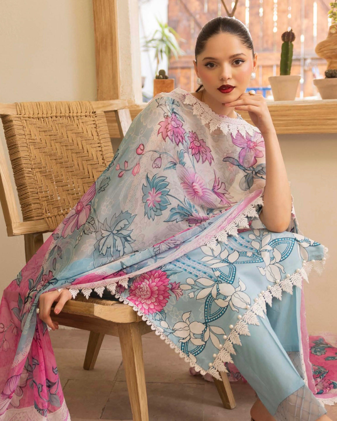 Naqsh | Fusion | 3pc Printed Lawn | Design 144