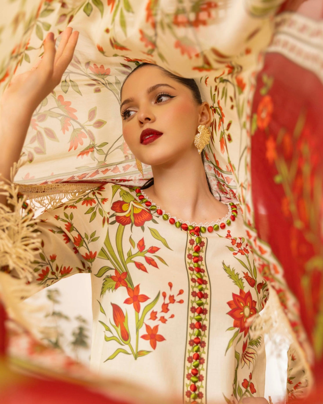 Naqsh | Fusion | 3pc Printed Lawn | Design 146