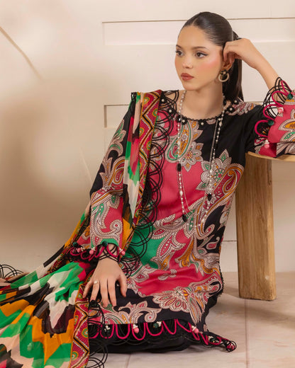 Naqsh | Fusion | 3pc Printed Lawn | Design 147