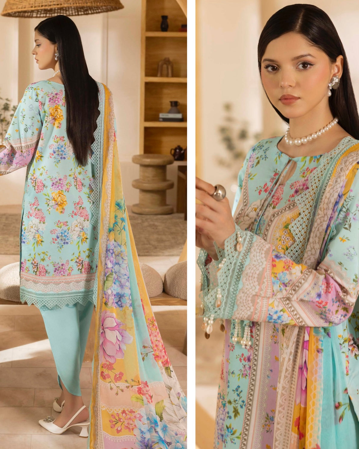 Naqsh | Fusion | 3pc Printed Lawn | Design 148