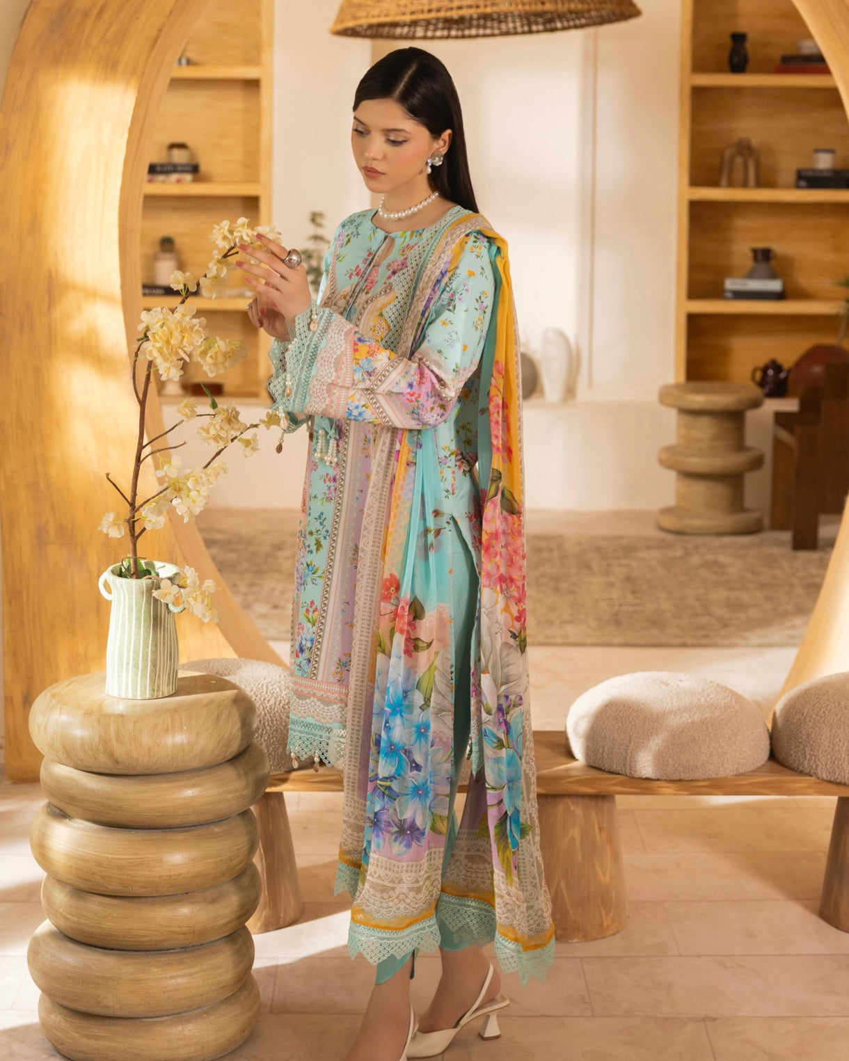 Naqsh | Fusion | 3pc Printed Lawn | Design 148