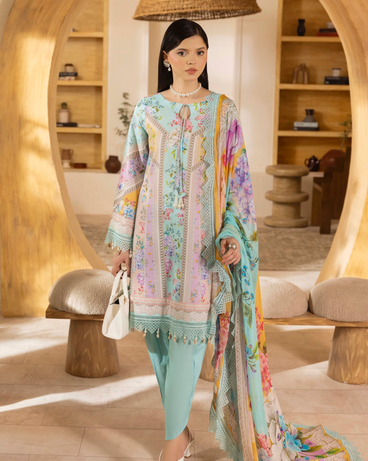 Naqsh | Fusion | 3pc Printed Lawn | Design 148