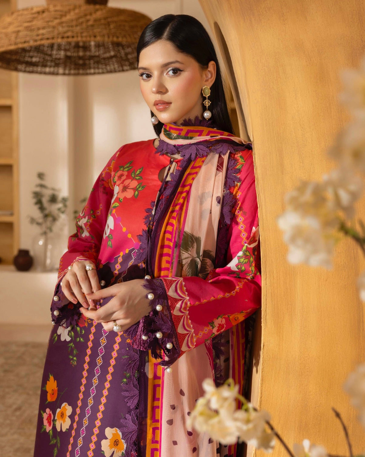 Naqsh | Fusion | 3pc Printed Lawn | Design 149