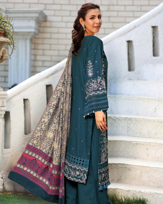 Johra Muse | Khaddar with Jacquard Shawl | Design 1544