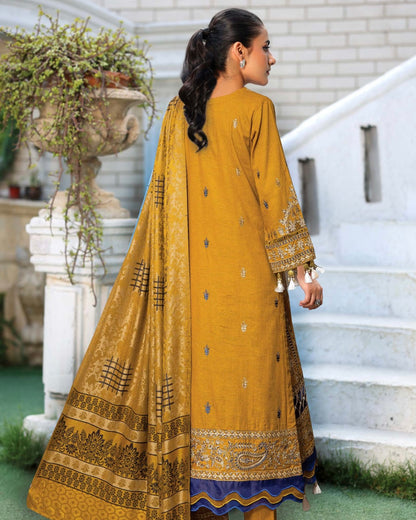 Johra Muse | Khaddar with Jacquard Shawl | Design 1547