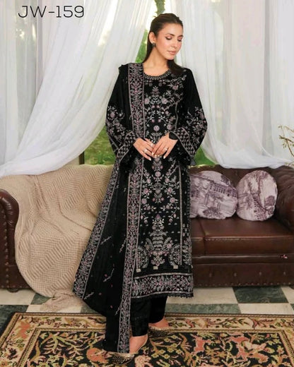 Johra Anabia | Embroidered Fancy Peach Leather | Design 159