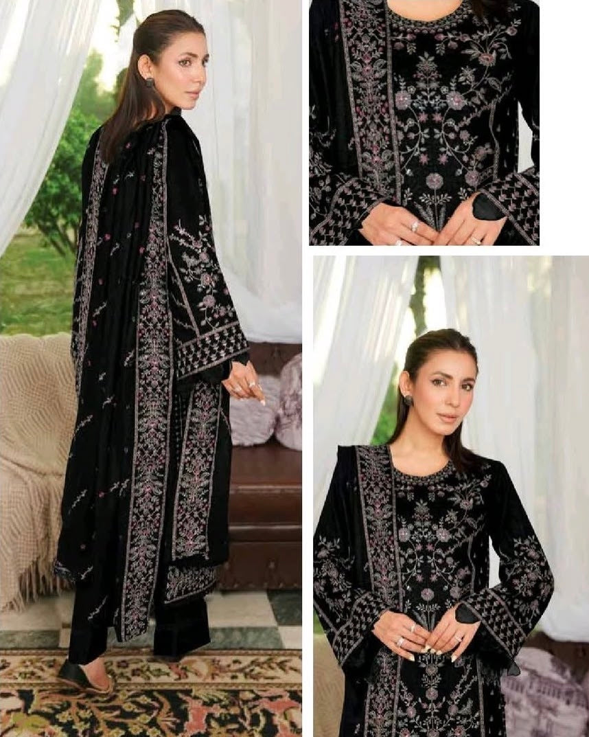 Johra Anabia | Embroidered Fancy Peach Leather | Design 159