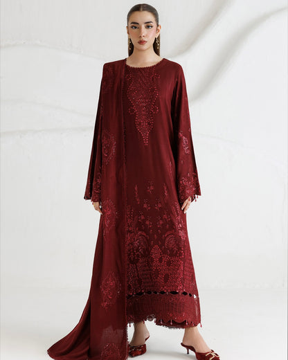 Daria Miras | Embroidered Peach Leather | Design 160