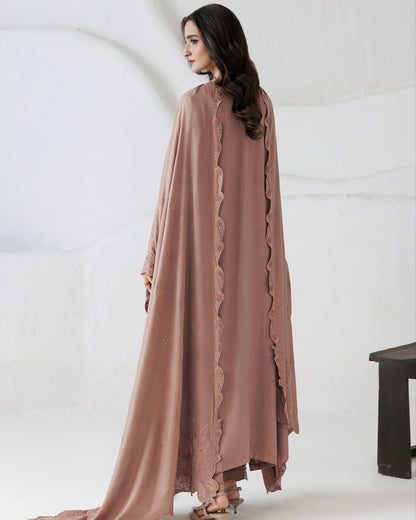 Daria Miras | Embroidered Peach Leather | Design 162