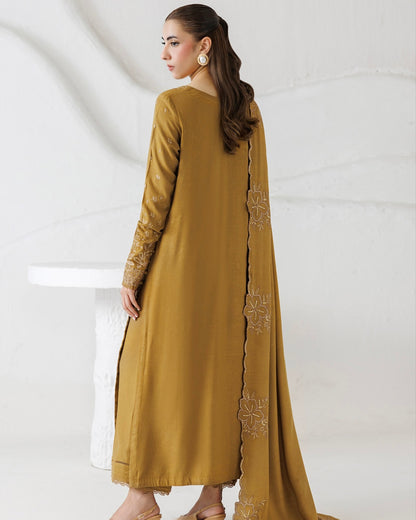 Daria Miras | Embroidered Peach Leather | Design 163