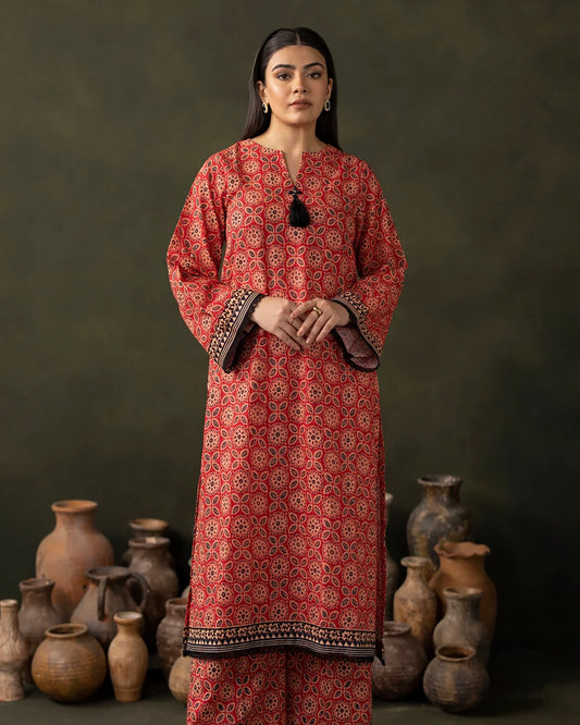 Zellbury | Printed Khaddar 2Pc | Design 167B
