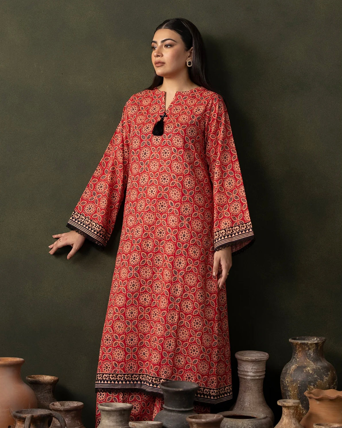 Zellbury | Printed Khaddar 2Pc | Design 167B