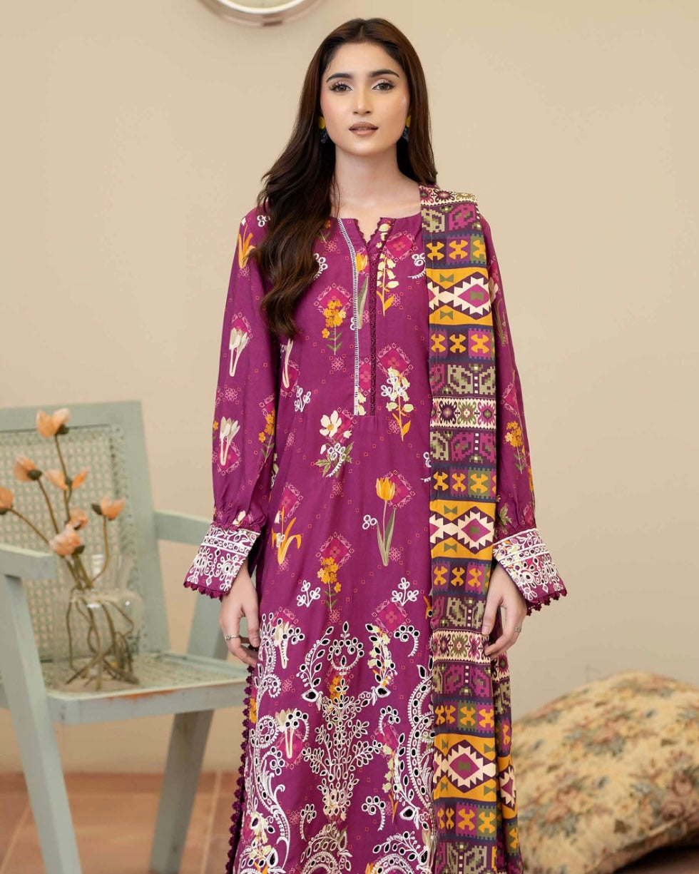 Johra Tazeen | Embroidered Printed Staple | Design 170