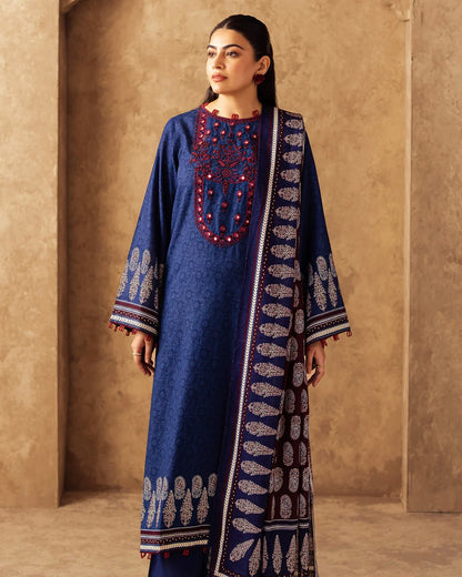 Zellbury | Embroidered Khaddar 2Pc | Design 172