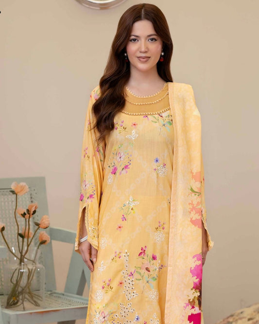Johra Tazeen | Embroidered Printed Staple | Design 176