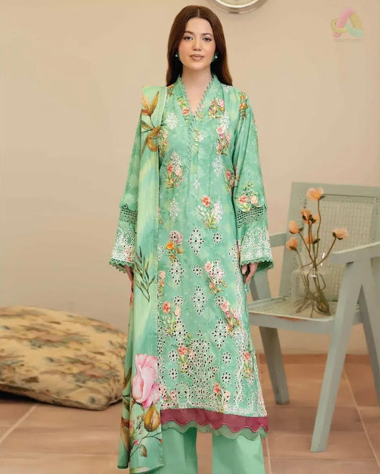 Johra Tazeen | Embroidered Printed Staple | Design 176