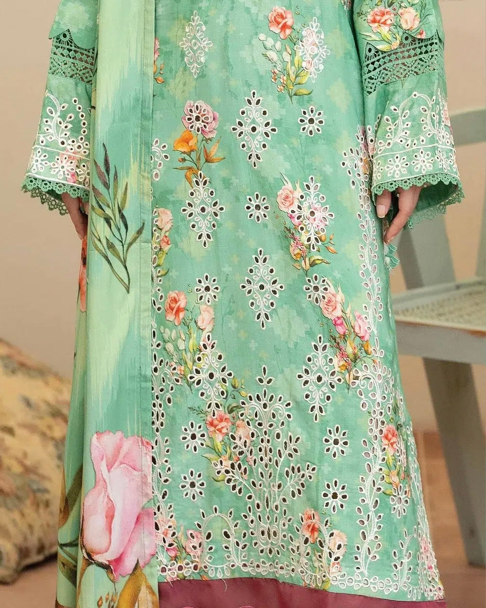 Johra Tazeen | Embroidered Printed Staple | Design 176