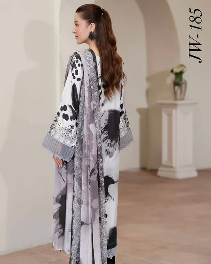 Johra Azir | Embroidered Printed Staple | Design 185