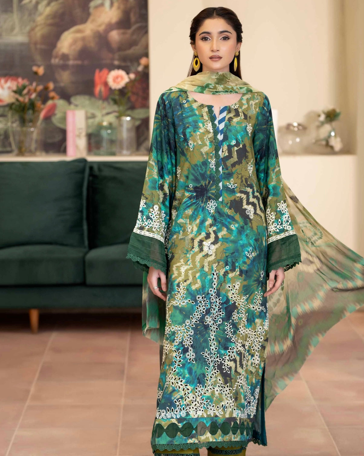 Johra Azir | Embroidered Printed Staple | Design 187