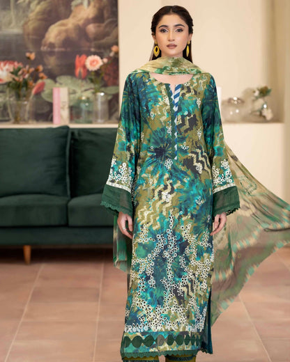 Johra Azir | Embroidered Printed Staple | Design 187