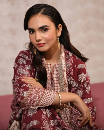 Nishat | Printed Khaddar 3pc | Design 187