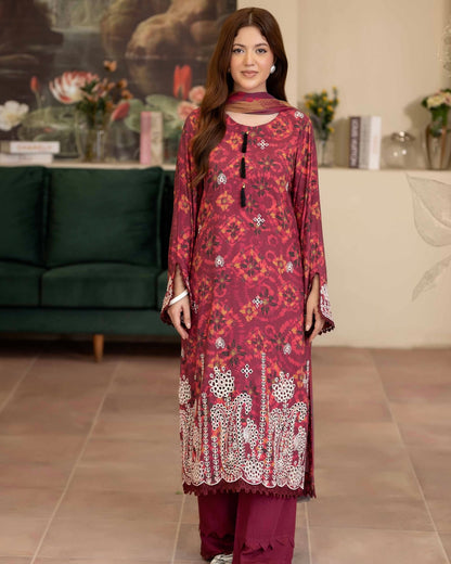 Johra Azir | Embroidered Printed Staple | Design 188