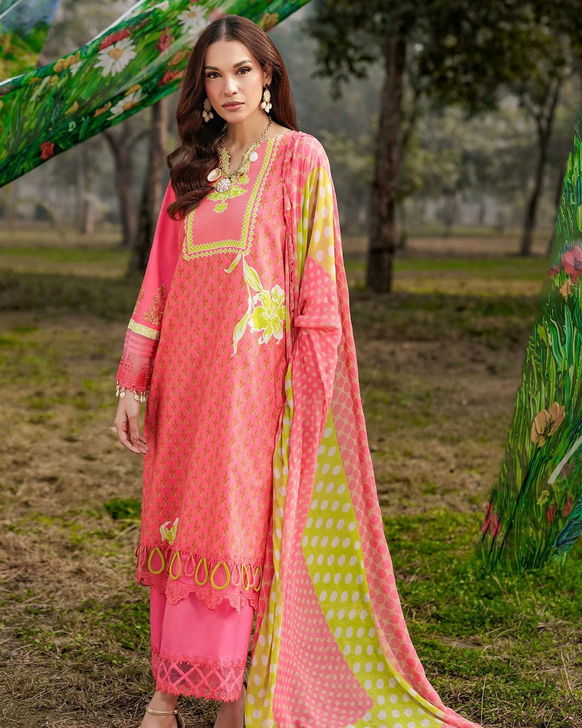 Charizma Combination 2 | Lawn Collection | Design 18