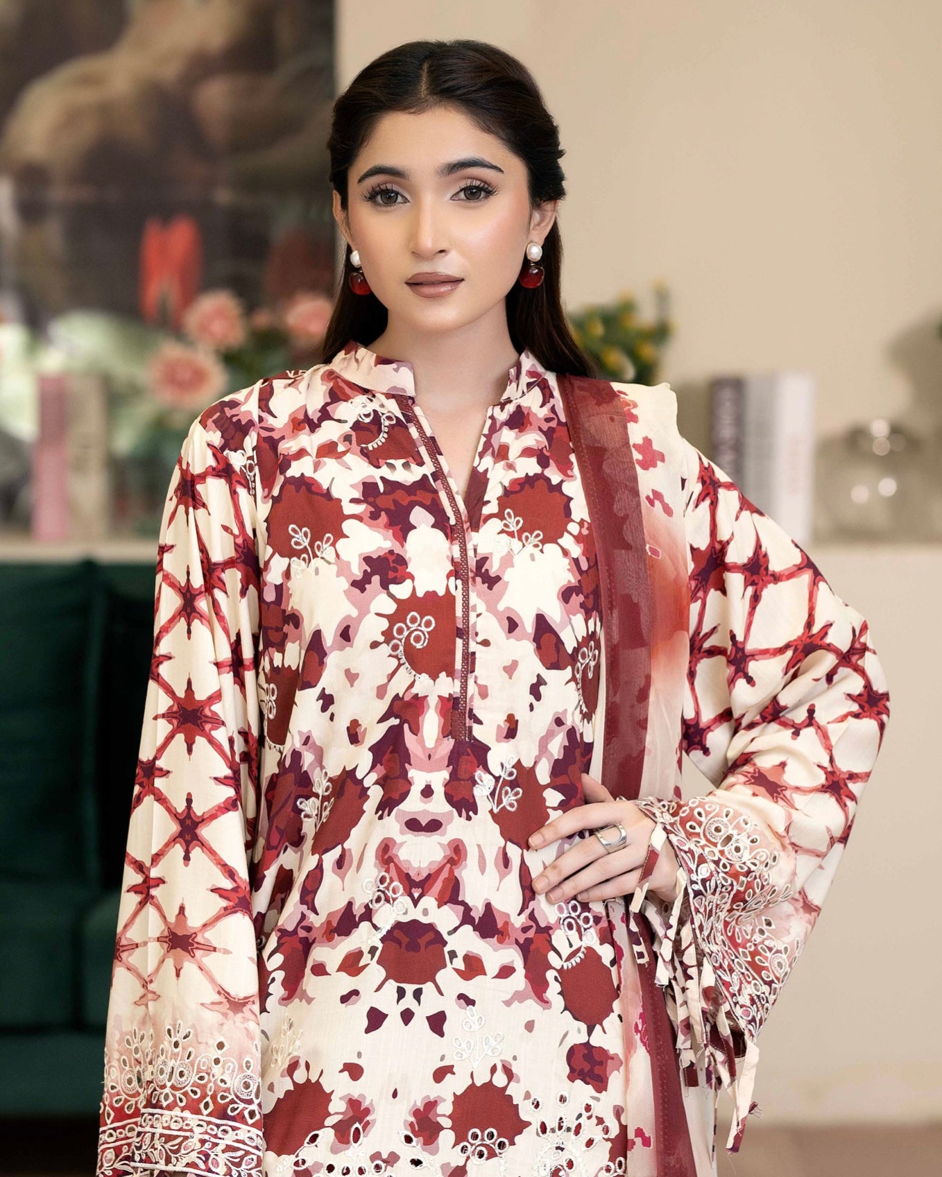Johra Azir | Embroidered Printed Staple | Design 190