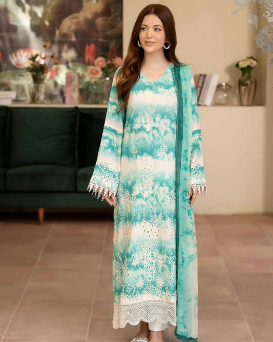 Johra Azir | Embroidered Printed Staple | Design 191