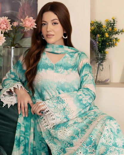 Johra Azir | Embroidered Printed Staple | Design 191