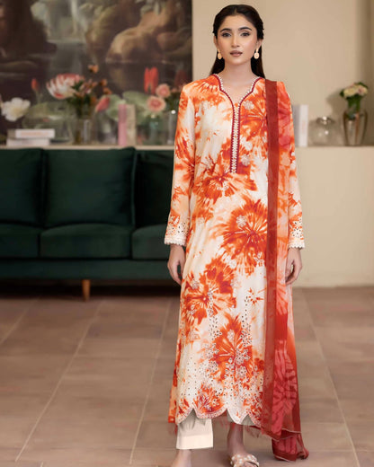 Johra Azir | Embroidered Printed Staple | Design 192