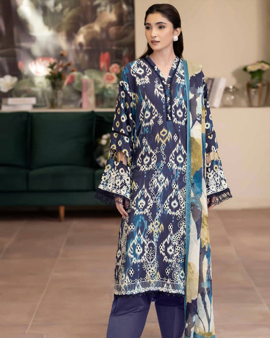 Johra Azir | Embroidered Printed Staple | Design 193