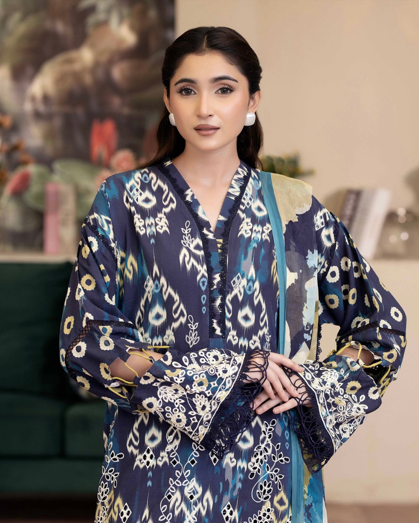 Johra Azir | Embroidered Printed Staple | Design 193