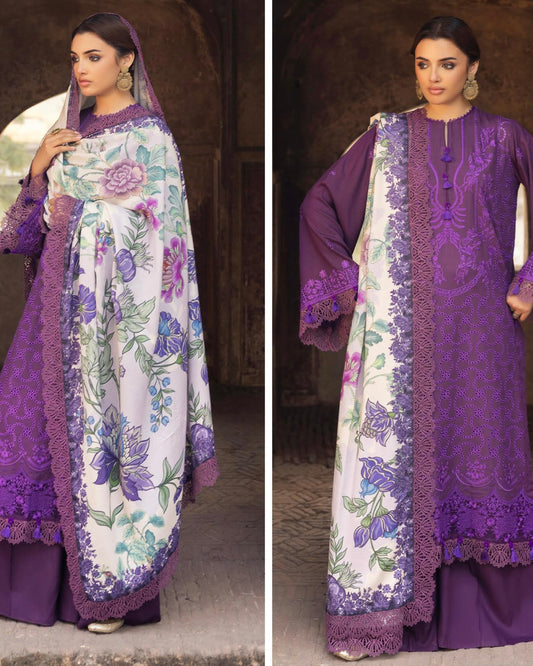 GullJee Shah Bano | Embroidered Linen | Design 1